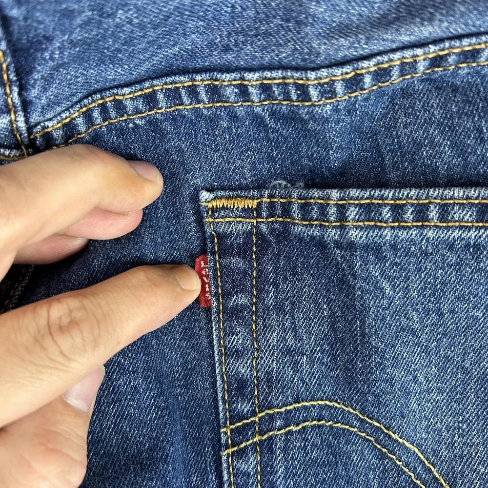 VTG Levis 501‎ Jeans Mens 36x30 (fit 34x30) Blue Button Fly Straight Leg Denim